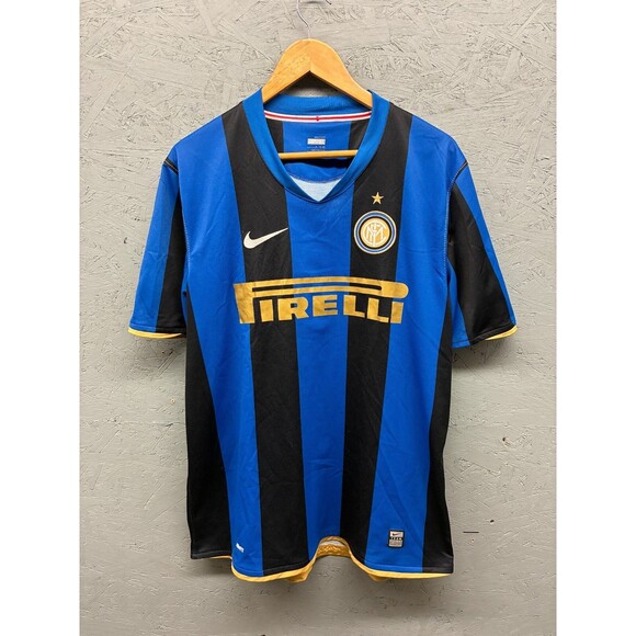 Inter‎ Milan Home Football Shirt 2008 Nike Soccer Jersey Size XL - Picture 1 of 10